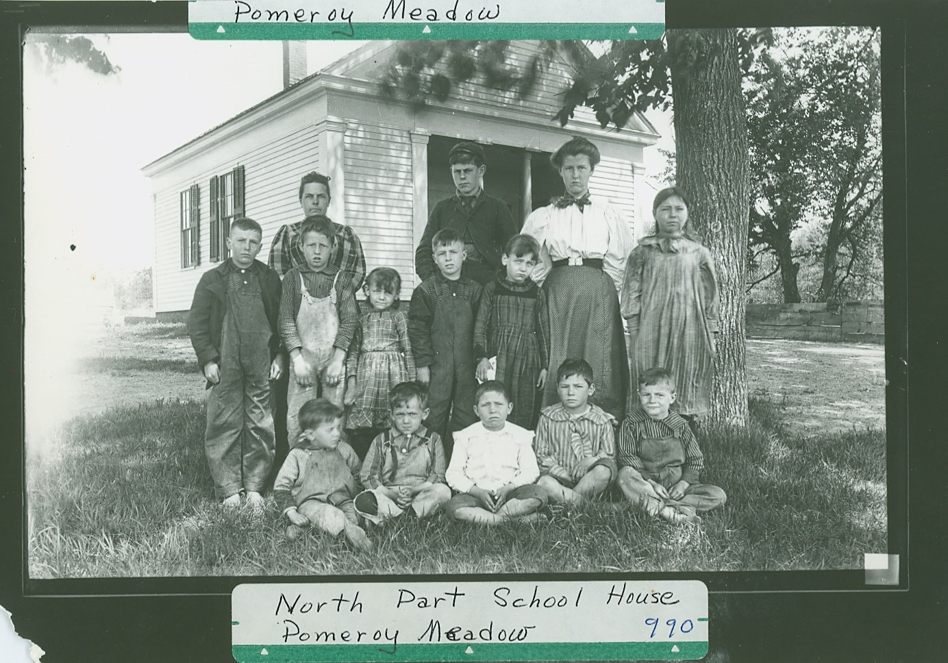 North Part School #2 - 121 Pomeroy Meadow Rd. - Corner Glendale Rd. Moved to Conant Park by Historical Commission 1-9-1975. List of students-see Southampton Historical Society. Teacher Florence Hannum..